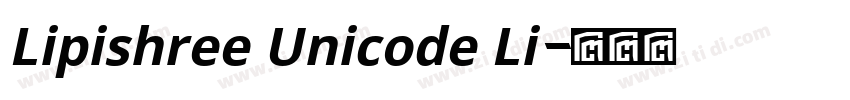 Lipishree Unicode Li字体转换